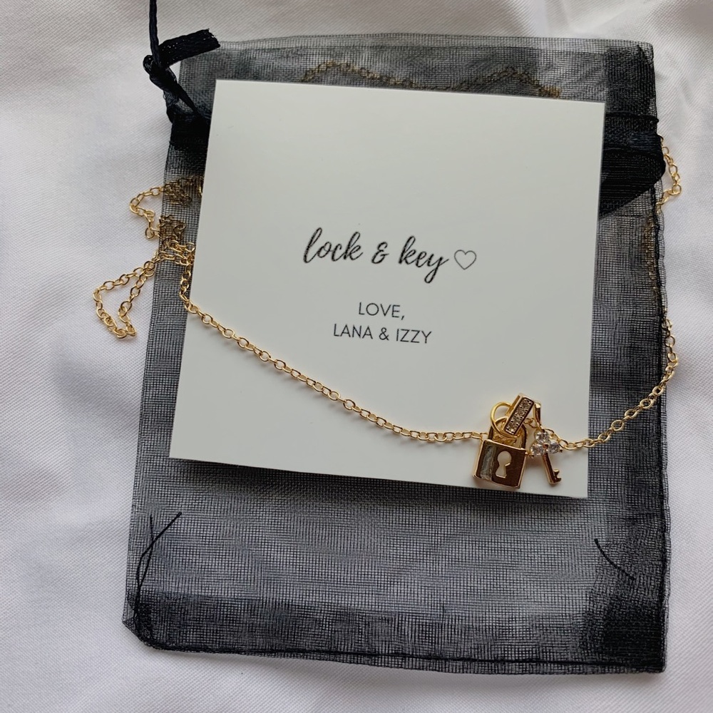 Key and Locket Necklace